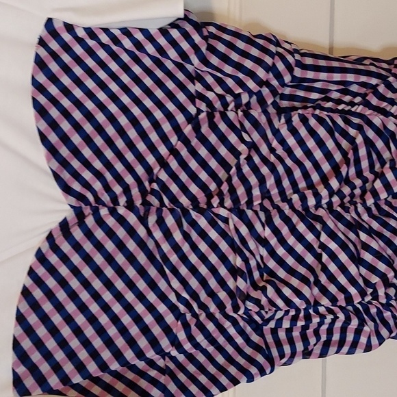 Diane Von Furstenberg Annalise Ruched Mesh Cotton Mini Dress In Gingham - Picture 10 of 12